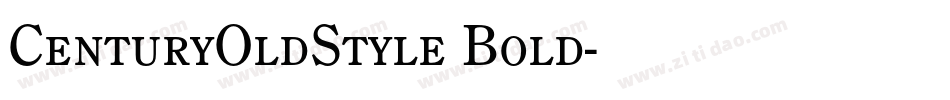 CenturyOldStyle Bold字体转换